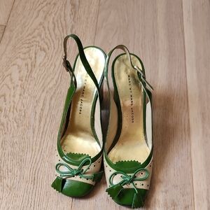 Marc by Marc Jacobs Green and Cream Women's Shoes